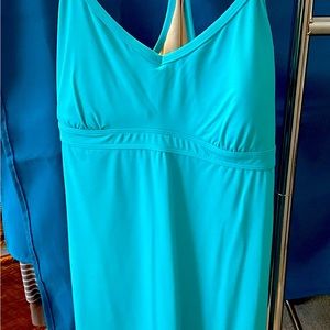 Swim dress, UPF 50 with built in bra. Fits B/C cups.